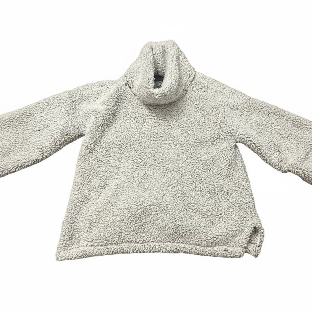 NWOT - Sunday in Brooklyn Cozy Gray Turtleneck Sweater - sherpa pullover